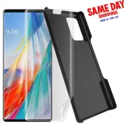 Anti-Scratch Soft Hydrogel Screen Protector Hard PC Case for LG Wing 5G LM-F100V