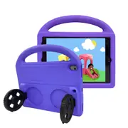 MCC Kids iPad 8th 10.2-inch Shockproof Child Case Cover Apple iPad8 Wheel [Purple]