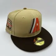 New Era Houston Astros 59FIFTY Fitted Hat Cap 20 years 2020 Side Patch Sz 7 1/2