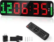 Home Gym Timer w/Remote Control~Countdown/Up Stopwatch~w/Training Progress Bar