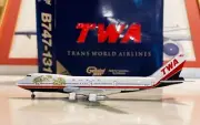Gemini Jets GJTWA272W TWA Trans World Boeing 747-100 N93108 Diecast 1/400 Model