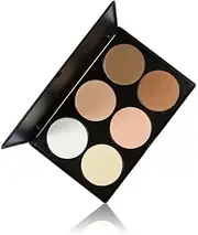 Contour Face Powder Kit Base Foundation Corrector Palette Sleek Pigment Pro Pressed Powder Cosmetics Highlighting Contouring Beauty Make up Pallet (P6#1, 15 * 23 * 1CM)