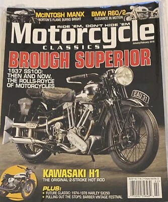 MOTORCYCLE CLASSICS MAG: 2016 Brough Superior Issue BRAND NEW IN SLV