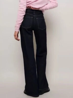 BNWT Bella Freud X M&S Collab Wide Leg Indigo Jeans Size 10R High Rise SOLD OUT
