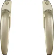 Drawer pulls Door and Window Handles, a Pair of Left and Right Push-Out Window Handles, Curtain Handle Drive Lock, Two-Point Lock Window Rod (Color : Gold) (Color : Gold)(Gold)