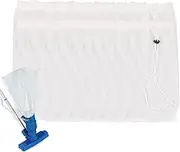 Pool Skimmer Socks, Pool Filter Saver Socks with Drawstring, Reusable Fine Mesh Net, Vacuum System Attachment for Cleaning Maintenance Care
