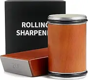 Magnetic Rolling Knife Sharpener - Professional Grade 15°/20° Angles & Industrial Diamond Stone Kit - Effortless Sharpening for Kitchen, Camping & Outdoor Knives (AU)