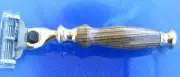 Handmade Bocote wood Gillette Mach 3 / Venus Razor handle-Made in Canada