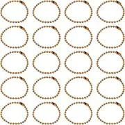 uxcell 30Pcs 5 Inch Ball Bead Chain, Metal Ball Chain with Connectors for Keychain Hanging Ornament Tag Jewelry Necklace Christmas Decoration,Orange