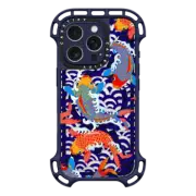 iPhone 16 Pro Ultra Bounce Case MagSafe Compatible koi fish Japanese tattoo style transparent pattern
