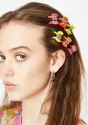 Neon Sass Hair Clips Set