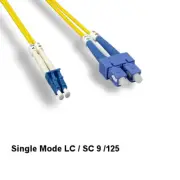 5m/16.40ft LC/SC Duplex 9/125 Single-Mode Fiber Optic Patch Cable OFNR Ethernet