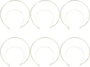 FRCOLOR 6 Pack Metal Hair Bands Craft Party Headbands Diy Goddess Headdress Elegant Hair Accessories