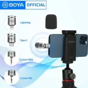 BY-P4 Smartphone Microphone Omnidirectional Condenser Portable Mini Mic Plu