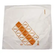 Daymark 110921 10" x 8.5" Saddlepack Orange Portion Bag