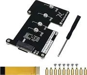 Freenove M.2 NVMe Adapter V2 for Raspberry Pi 5 (Without SSD), M.2 HAT Add-on Board, Solid State Drive Size 2230 2242 2260 2280, PCIe 2.0/3.0, Max Speed 1231 MB/s