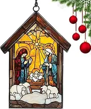 Window Suncatchers for Window | Sturdy Stained Glass Window Suncatchers - Portable Holiday Decorations Garden Suncatchers for Living Room Balcony