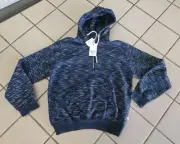 NWT Men's Size Small Reverse Threads SVRN Code Ezra Partial Zip Hoodie
