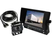 Elinz 7" Monitor HD 12V 24V CCD 4PIN Reversing Camera Truck Caravan 3 AV inputs 600TVL