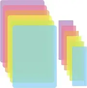 Zocipro 12Pcs Dyslexia Overlays, 6Pcs A4 Coloured Overlays with 6 Reading Ruler, Coloured Dyslexia Aids for Reading Beginner, Dyslexia, ADHD, Irlens Syndrome, Reduce Visual Stress