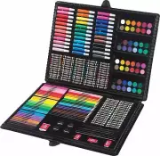 Kids LED Colors Art set Drawing Fun Painting Play Deluxe Case Gift Learning Toys