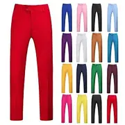 Men's Dress Pants Trousers Chinos Pocket Plain Breathable Outdoor Wedding Business Casual Retro Vintage Classic turmeric Black Stretchy