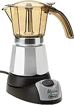 De'Longhi Alicia Electric Moka Pot Coffee Maker EMK6, Electric Espresso Maker, Black
