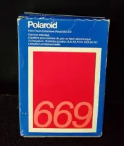 POLAROID “669 POLACOLOR” ER INSTANT FILM 1 BOX/2 PACK EXPIRE 08/88 NEW OLD STOCK
