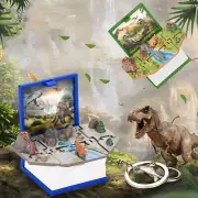 3D Dinosaur Toys For Kids Mini PopUp Keychain Mini Dinosaurs Figures Book Small