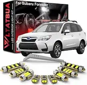 WLTATBUA LED Interior Light Kit Package Replacement for Subaru Forester 2014 2015 2016 to 2021 2022 2023 2024, Super Bright 6000K White