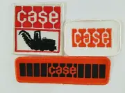 VTG CASE Tractor Harvester Farming Hat jacket Vest Sew On Patch 3 Choices NOS
