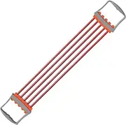 Chest Expander, 5 Spring Adjustable Arm Exerciser, Elastic Resistance Bands, 24.8x4.13in Upper Body Workout Device, Hand Stretcher for Home, Offices, Gym Strength Training