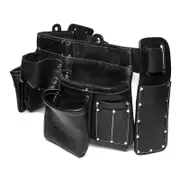 BUILDPRO 12 POCKET PREMIUM LEATHER TOOL BELT LW31010