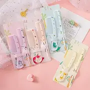 CATOR 8 Pieces Kids Hair Brush Set for Girls and Boys, Toddler Wide Tooth Hair Combs Rat Tail Hair Styling Brushes, Baby Comb Set for Kids, Curly Straight Long Hair