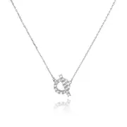 Culturesse Oaklyn Austrian Zirconia Sterling Silver Diamante Pendant Necklace