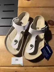 Birkenstock Gizeh | White | EU 38 | US L7 / M5 | Regular Fit