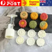 50g 6 Flower Stamps Round Pastry Moon Cake Mold Mould Cookies DIY Mooncake Decor