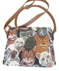 Multi Cats Design Tapestry Small Pouch Crossbody Bag Signare