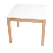 White Top Timber Table