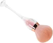 DECOMELODY Nail Dusting Brush Comfortable Grip Soft Bristle Nail Art Cleaner Long Handle Makeup Brush