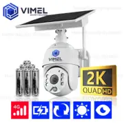 24/7 4G Wireless Solar ULTRA HD 2K Security Camera Outdoor PTZ LIVE VIEW