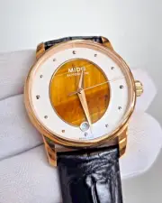 MIDO Baroncelli 33MM Tiger's Eye Dial Women's Watch M0352073647100