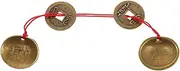 JOINPAYA Fortune Telling Toys Chinese New Year Knot Chinese Fu Character Hanging Ornament Metal Rosette Commemorative Coins Chinese Coin Chinese Party Favors Chinese New Yearsupplies Brass