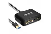 SIMPLECOM DA326 USB 3.0 to HDMI + VGA Video Adapter with 3.5mm Audio Full HD 1080p - Works With NUCs