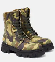 [Gia Borghini] Gia Borghini Gia 35 camouflage combat boots AU 6 multicoloured
