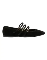 [Sandler] Millie Flat Shoes in Black Suede
