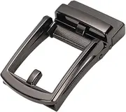 [Mealoodiousmusea] Automatic Belt Buckle Alloy Polished Business Casual Ratchet Buckle Style 3