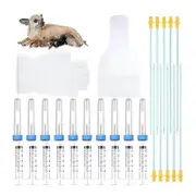 10 Set Breeding Kit Artificial Insemination Dog Breeding Kit Insemination Breeder Kit for Small and As Shown
