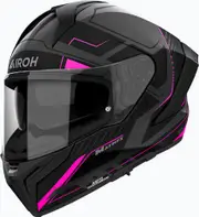 Airoh Matryx Rocket, full face helmet , color: Matt Black/Grey/Pink , size: M