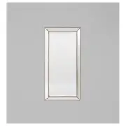 Elegance Mirror, Beaded Silver